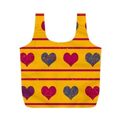 Decorative Harts Pattern Full Print Recycle Bags (m)  by Valentinaart