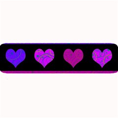 Purple And Magenta Harts Pattern Large Bar Mats by Valentinaart