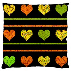 Colorful Harts Pattern Large Cushion Case (one Side)