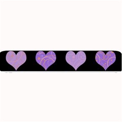 Purple Harts Pattern Small Bar Mats by Valentinaart
