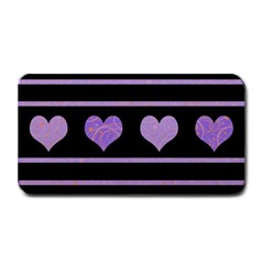 Purple Harts Pattern Medium Bar Mats by Valentinaart