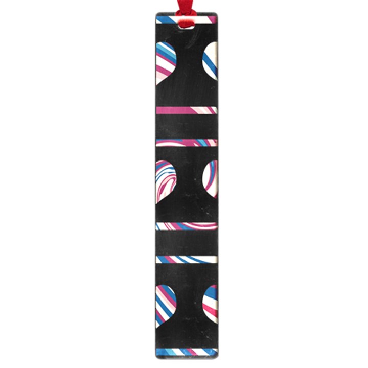 Colorful harts pattern Large Book Marks