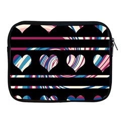 Colorful Harts Pattern Apple Ipad 2/3/4 Zipper Cases by Valentinaart
