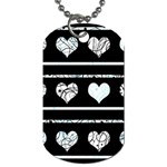 Elegant harts pattern Dog Tag (One Side) Front