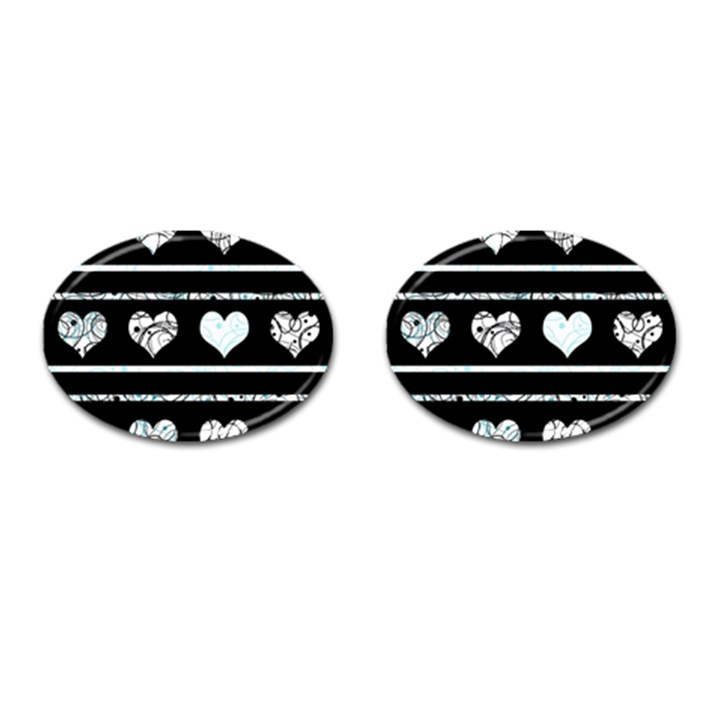 Elegant harts pattern Cufflinks (Oval)