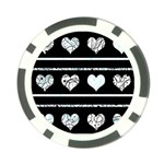 Elegant harts pattern Poker Chip Card Guards (10 pack)  Front