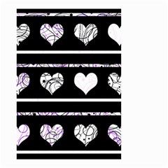 Elegant Harts Pattern Small Garden Flag (two Sides) by Valentinaart