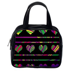 Colorful Harts Pattern Classic Handbags (one Side) by Valentinaart