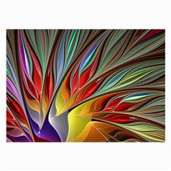 Fractal Bird Of Paradise Large Glasses Cloth (2 Sides) by WolfepawFractals