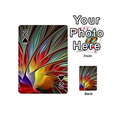 Fractal Bird Of Paradise Playing Cards 54 (mini) by WolfepawFractals