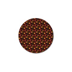 Exotic Colorful Flower Pattern Golf Ball Marker by Brittlevirginclothing