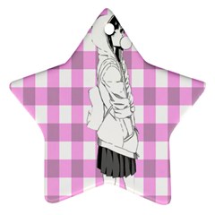 Cute Anime Girl Ornament (star)  by Brittlevirginclothing