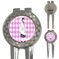 Cute Anime Girl 3-in-1 Golf Divots by Brittlevirginclothing