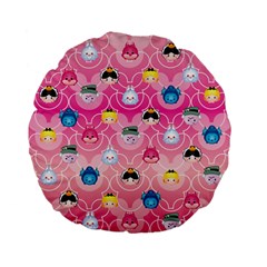 Alice In Wonderland Standard 15  Premium Flano Round Cushions