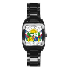 Coat Of Arms Of The Central African Republic Stainless Steel Barrel Watch by abbeyz71