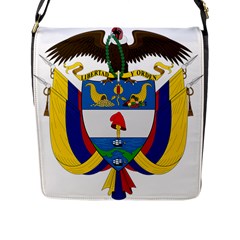 Coat Of Arms Of Colombia Flap Messenger Bag (l) 