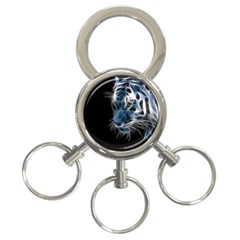 Ghost Tiger 3-ring Key Chains by Brittlevirginclothing