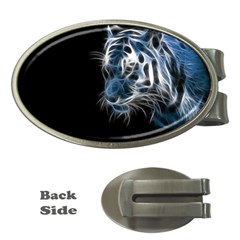 Ghost Tiger Money Clips (oval)  by Brittlevirginclothing