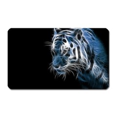Ghost Tiger Magnet (rectangular) by Brittlevirginclothing