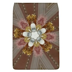 Elegant Antique Pink Kaleidoscope Flower Gold Chic Stylish Classic Design Flap Covers (s)  by yoursparklingshop