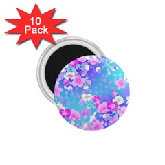 Colorful Pastel Flowers  1 75  Magnets (10 Pack)  by Brittlevirginclothing