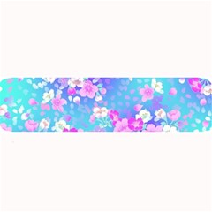 colorful pastel flowers Large Bar Mats