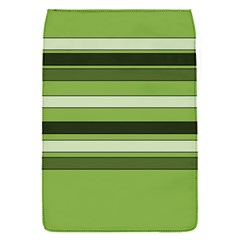 Greenery Stripes Pattern Horizontal Stripe Shades Of Spring Green Flap Covers (s)  by yoursparklingshop