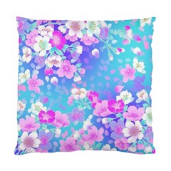 Colorful Pastel Flowers Standard Cushion Case (two Sides)