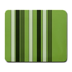 Greenery Stripes Pattern 8000 Vertical Stripe Shades Of Spring Green Color Large Mousepads by yoursparklingshop