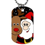 Xmas selfie Dog Tag (Two Sides) Front