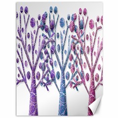 Magical Pastel Trees Canvas 36  X 48   by Valentinaart