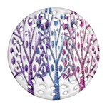 Magical pastel trees Ornament (Round Filigree)  Front