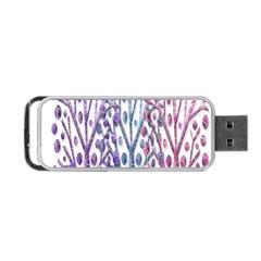 Magical Pastel Trees Portable Usb Flash (one Side) by Valentinaart