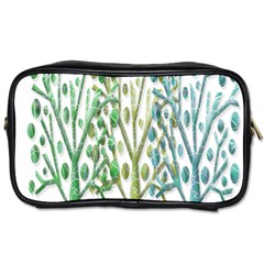 Magical Green Trees Toiletries Bags 2-side by Valentinaart