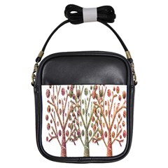 Magical Autumn Trees Girls Sling Bags by Valentinaart