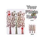 Magical autumn trees Playing Cards 54 (Mini)  Front - Heart3