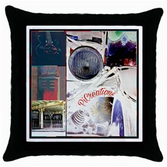 Picreations V Throw Pillow Case (black) by PiCreations