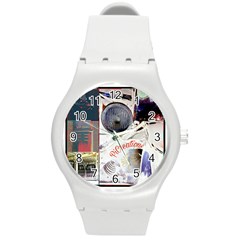 Picreations V Round Plastic Sport Watch (m) by PiCreations