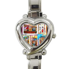 Picreations Vi Heart Italian Charm Watch