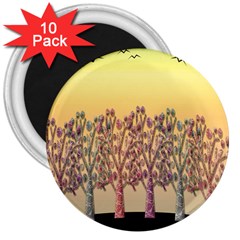 Magical Sunset 3  Magnets (10 Pack)  by Valentinaart