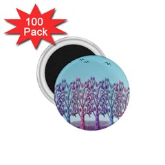 Blue Magical Landscape 1 75  Magnets (100 Pack)  by Valentinaart