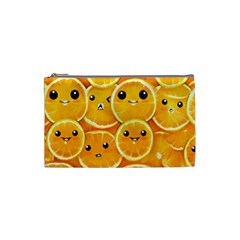 Cute Orange  Cosmetic Bag (small)  by Brittlevirginclothing