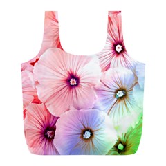 Rainbow Flower Full Print Recycle Bags (l)  by Brittlevirginclothing