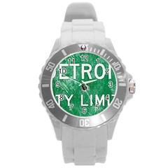 Detroit City Limits Round Plastic Sport Watch (l) by DetroitCityLimits