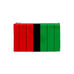 Kwanzaa Colors African American Red Black Green  Cosmetic Bag (small)  by yoursparklingshop