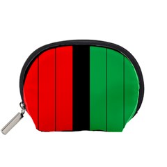 Kwanzaa Colors African American Red Black Green  Accessory Pouches (small)  by yoursparklingshop