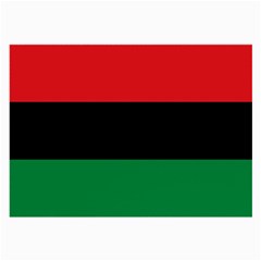 Pan African Unia Flag Colors Red Black Green Horizontal Stripes Large Glasses Cloth by yoursparklingshop