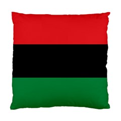 Pan African Unia Flag Colors Red Black Green Horizontal Stripes Standard Cushion Case (two Sides)