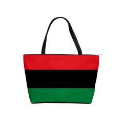 Pan African Unia Flag Colors Red Black Green Horizontal Stripes Shoulder Handbags by yoursparklingshop