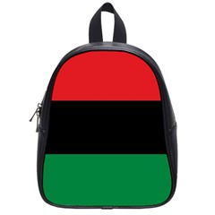 Pan African Unia Flag Colors Red Black Green Horizontal Stripes School Bags (small)  by yoursparklingshop